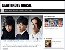 Tablet Screenshot of deathnote.com.br
